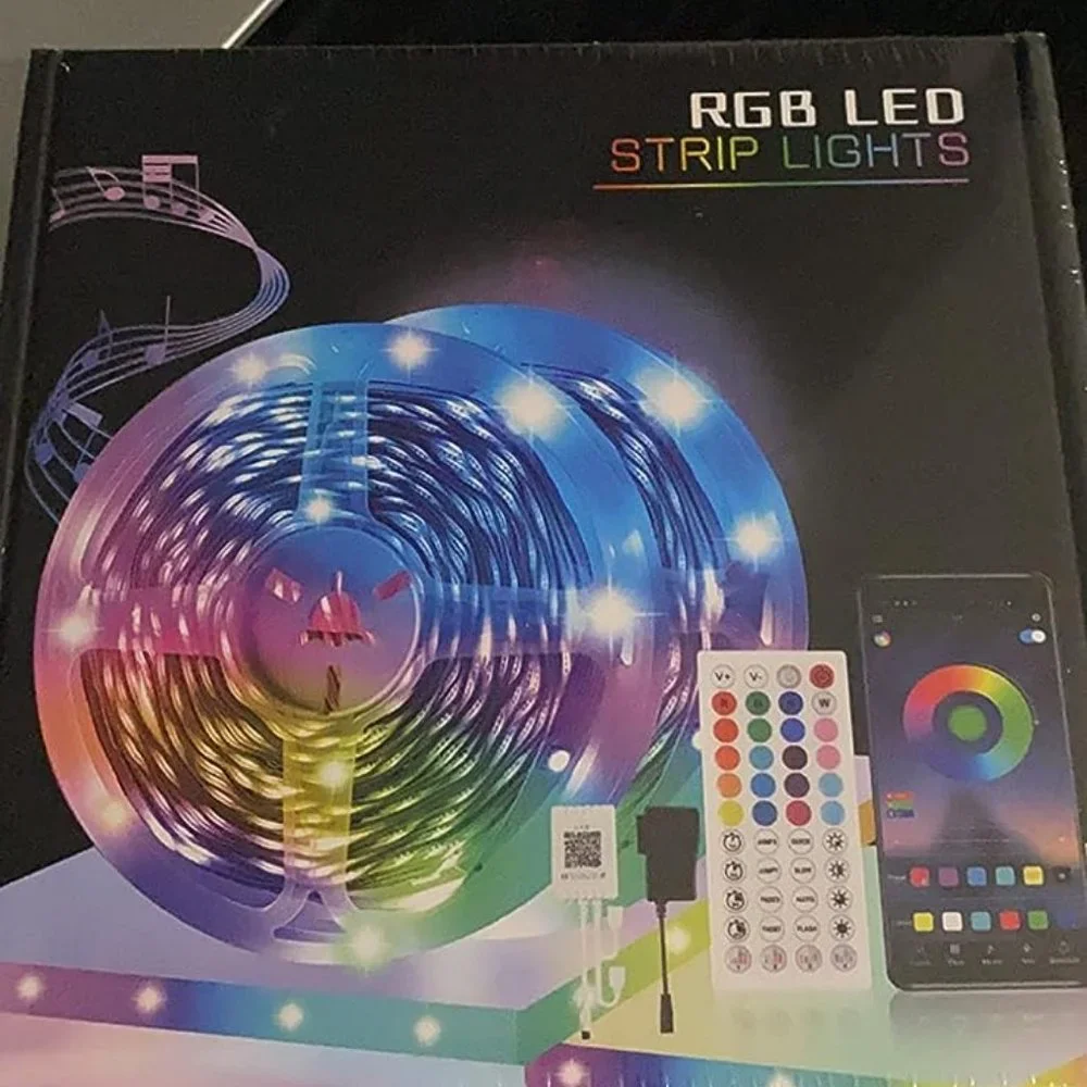 Lxyoug 100ft RGB 5050 44 Keys IR Music Sync Led Lights for Bedroom Decoration